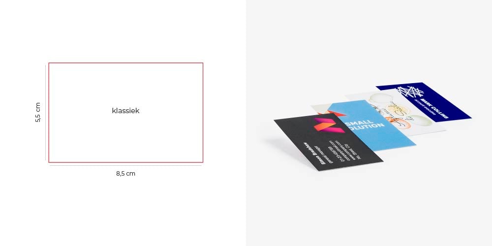 Maten visitekaartjes: meest gebruikte maten en afmetingen voor het maken van visitekaartjes